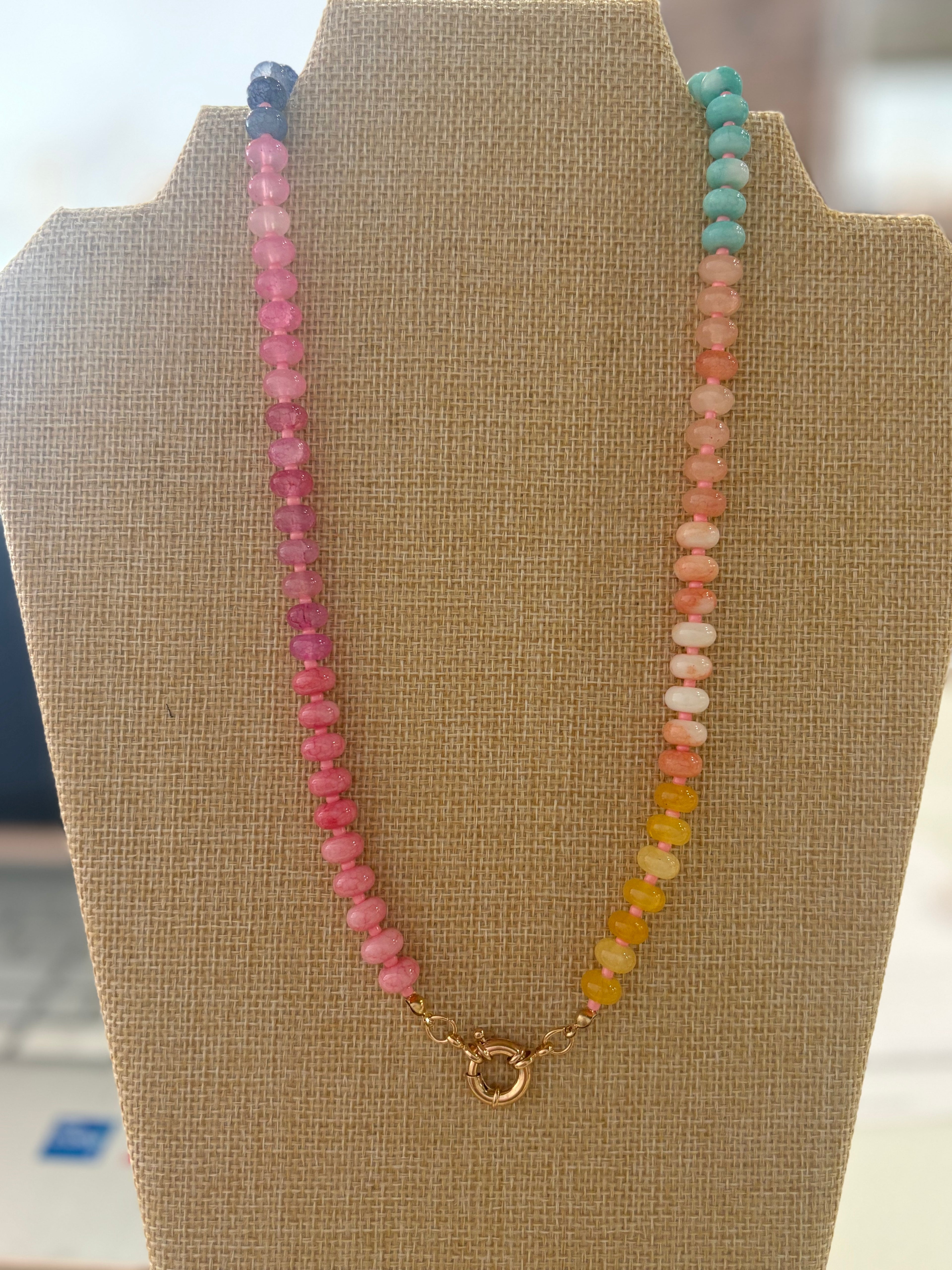 Colorful Acrylic Bead Necklace