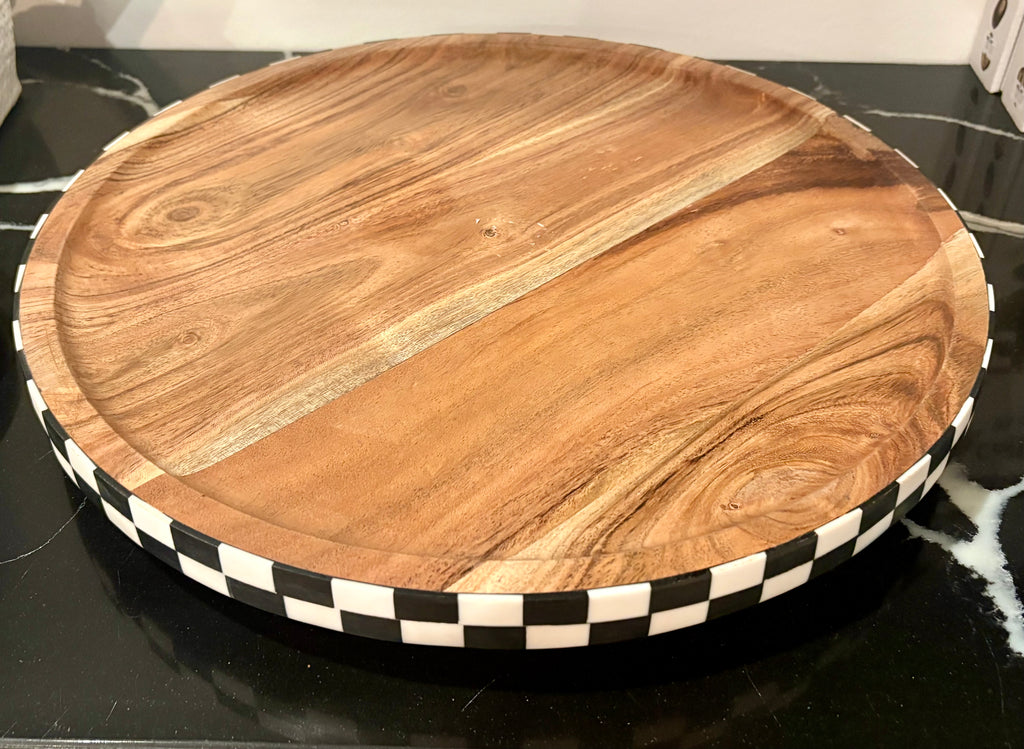Round Lazy Susan Server