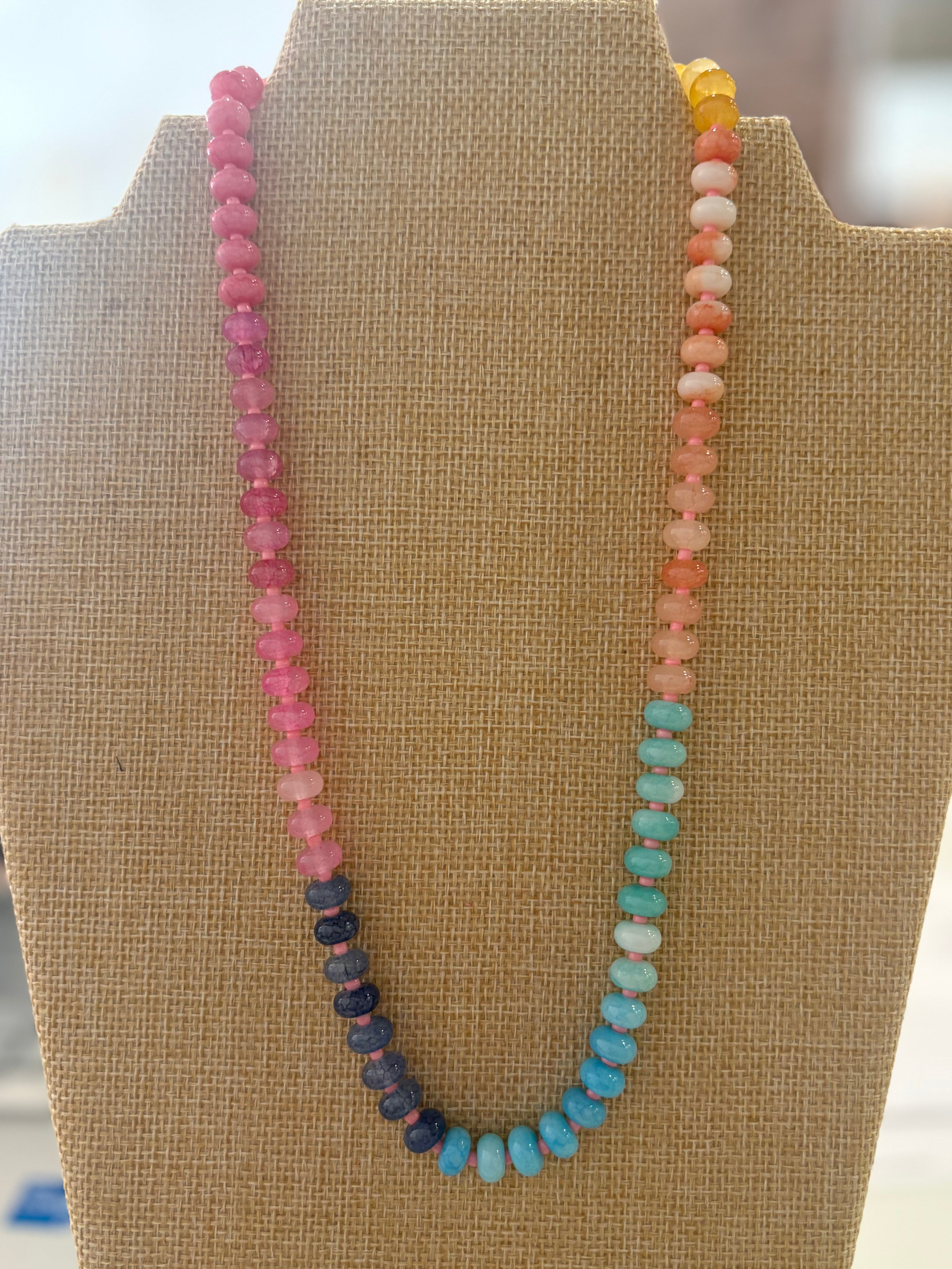 Colorful Acrylic Bead Necklace