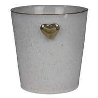 Cachepot with Heart Ceramic