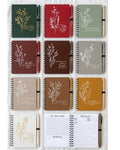 Scripture Cover Journal with pen - assorted colors