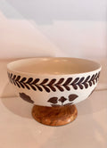 Leaf Pattern Serving Bowl