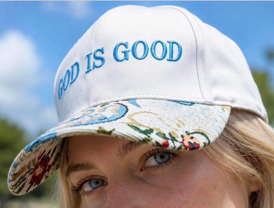GOD IS GOOD Puff Embroidered Hat