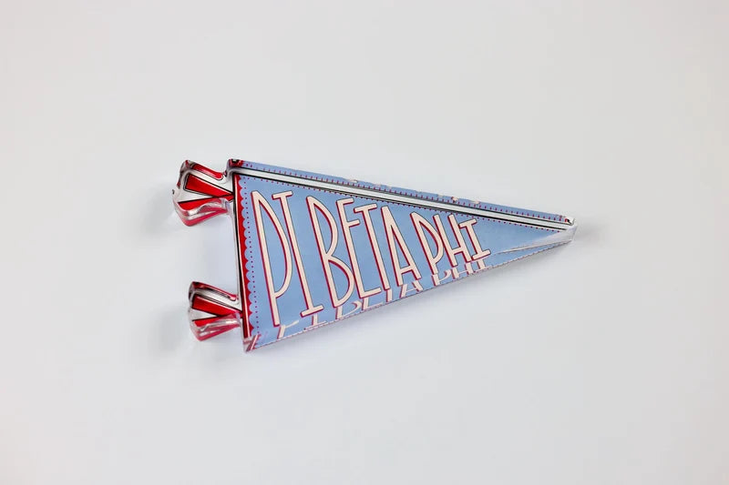 Pi Beta Phi Acrylic Pennant Flag Shelfie