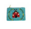 Lady Bug Themed Fully Beaded Coin Purse 