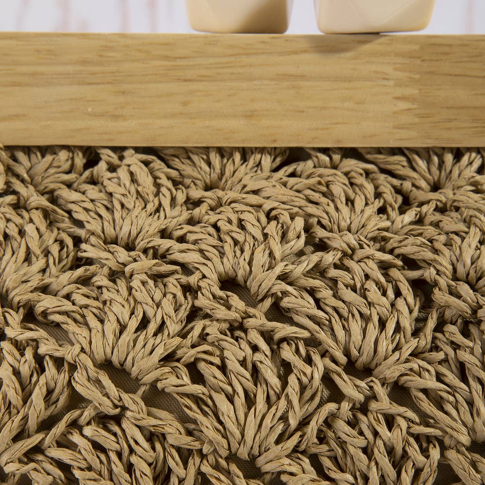Crochet Wood Frame Clutch