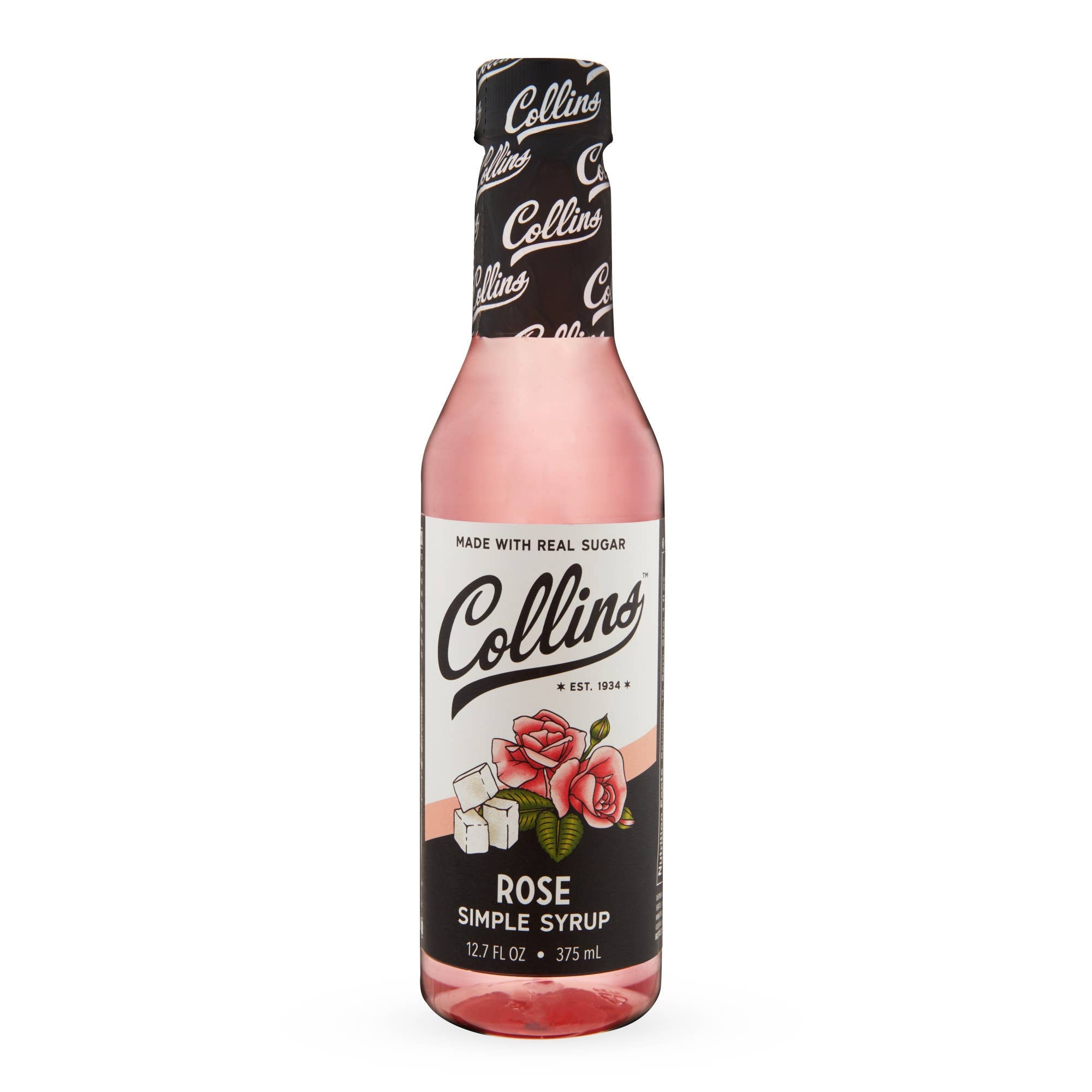 Real Sugar Rose Cocktail Simple Syrup 12.7 oz