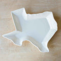 Texas Shaped Platter   White   16"