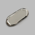 Medium Oval Silhouette Stainless Steel Tray