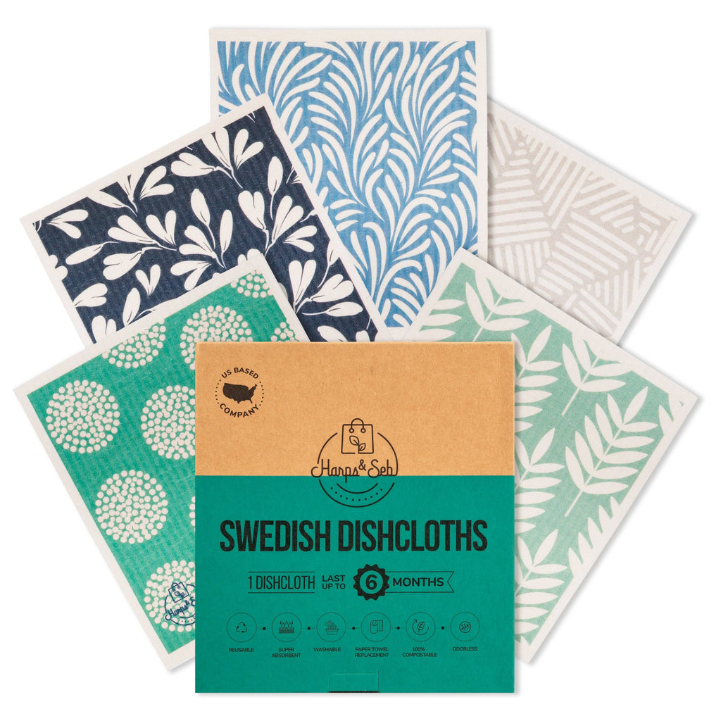 Coastal Calm Swedish Dishcloth