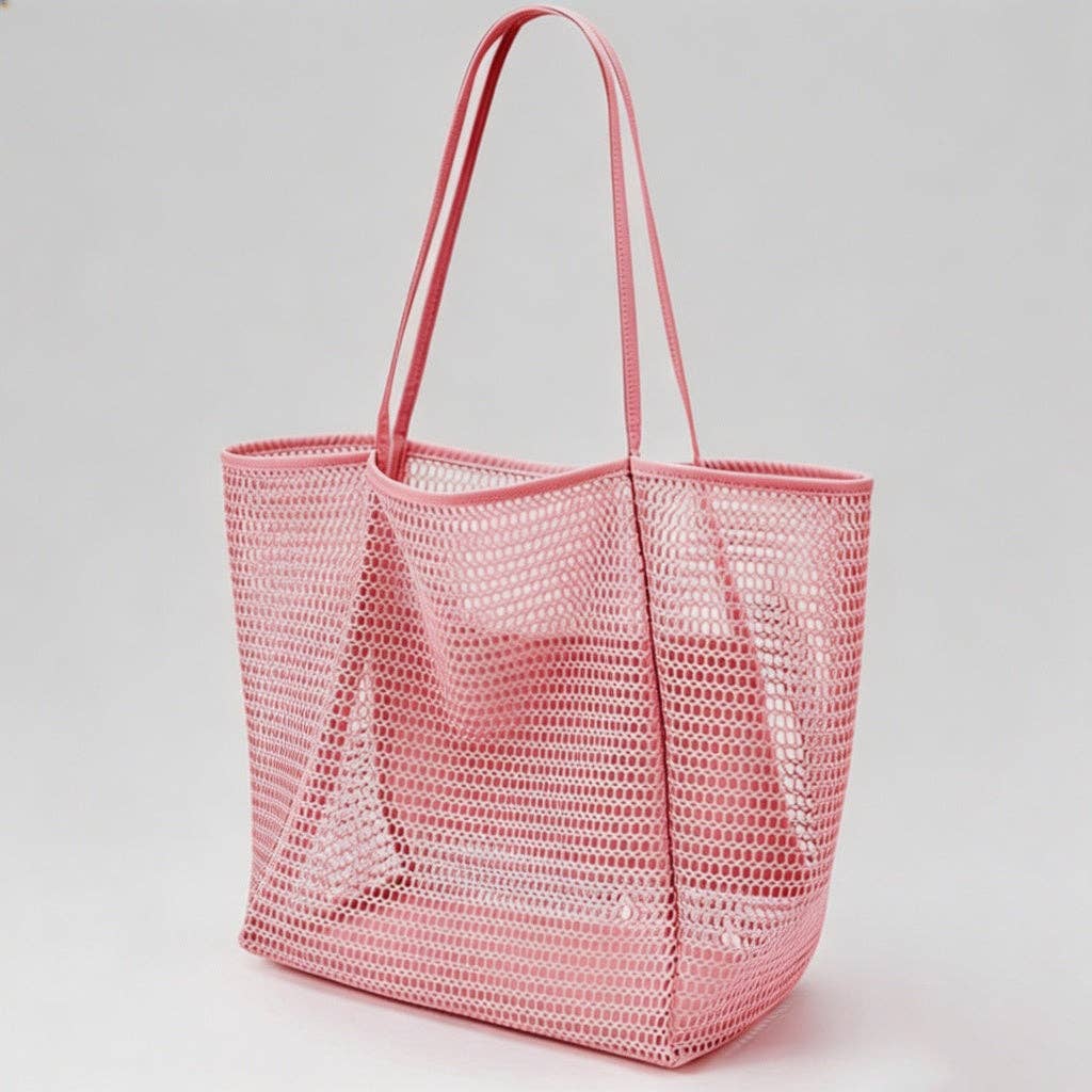 Mesh Shoulder Bag: Black / One Size