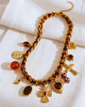 Faith Amber Statement Charm Necklace