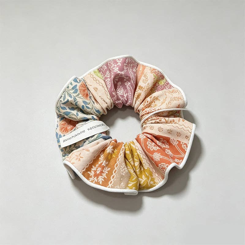 Patchwork Scrunchie: Multi Color / One Size