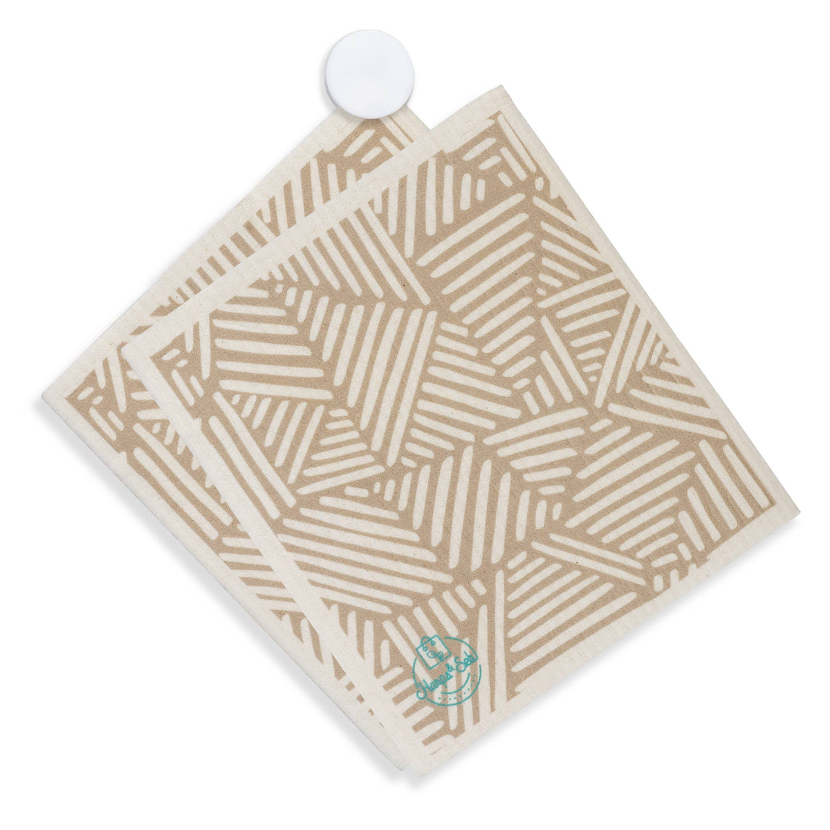 Peachy Queen Swedish Dishcloth