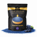 Blueberry - Pearled Sand Wax Candle - Navy Blue
