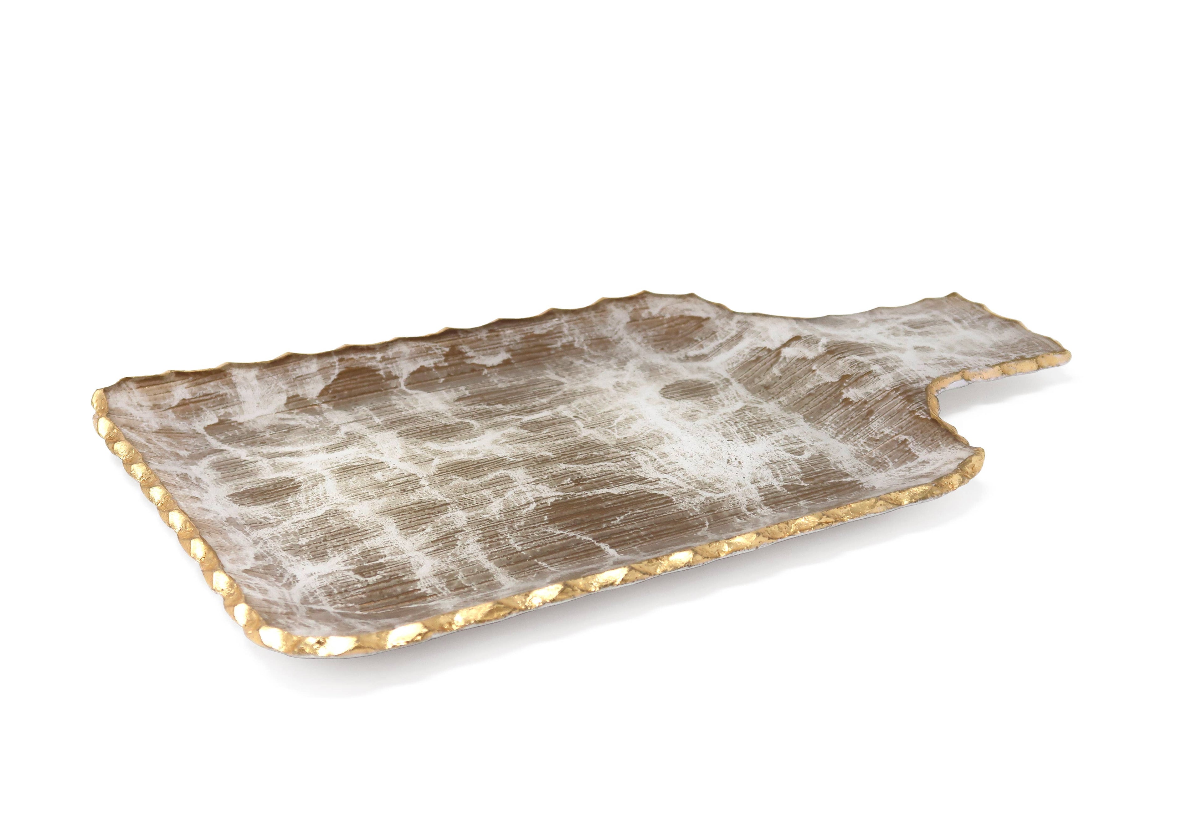 Gold Brushed Tray: Large