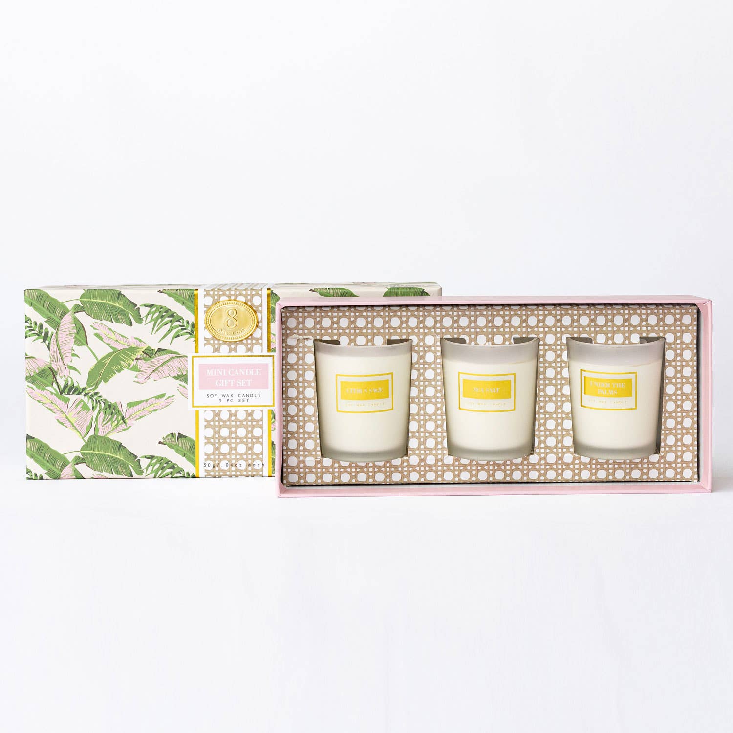 Natural Botanical 3 Piece Assorted Candle Boxed Set