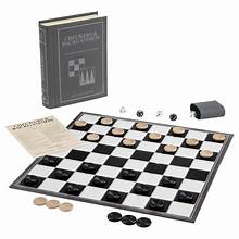 Checkers & Backgammon Vintage Bookshelf Classic Board Game