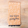 Hey There Pumpkin Hand Towel    Orange/Black   20x28