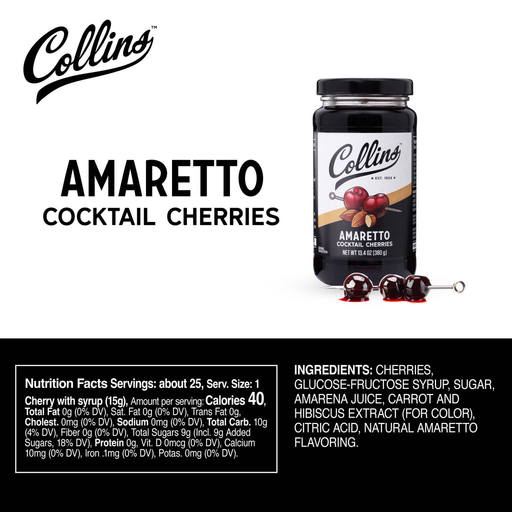 Amaretto Cocktail Cherries 13.4 oz