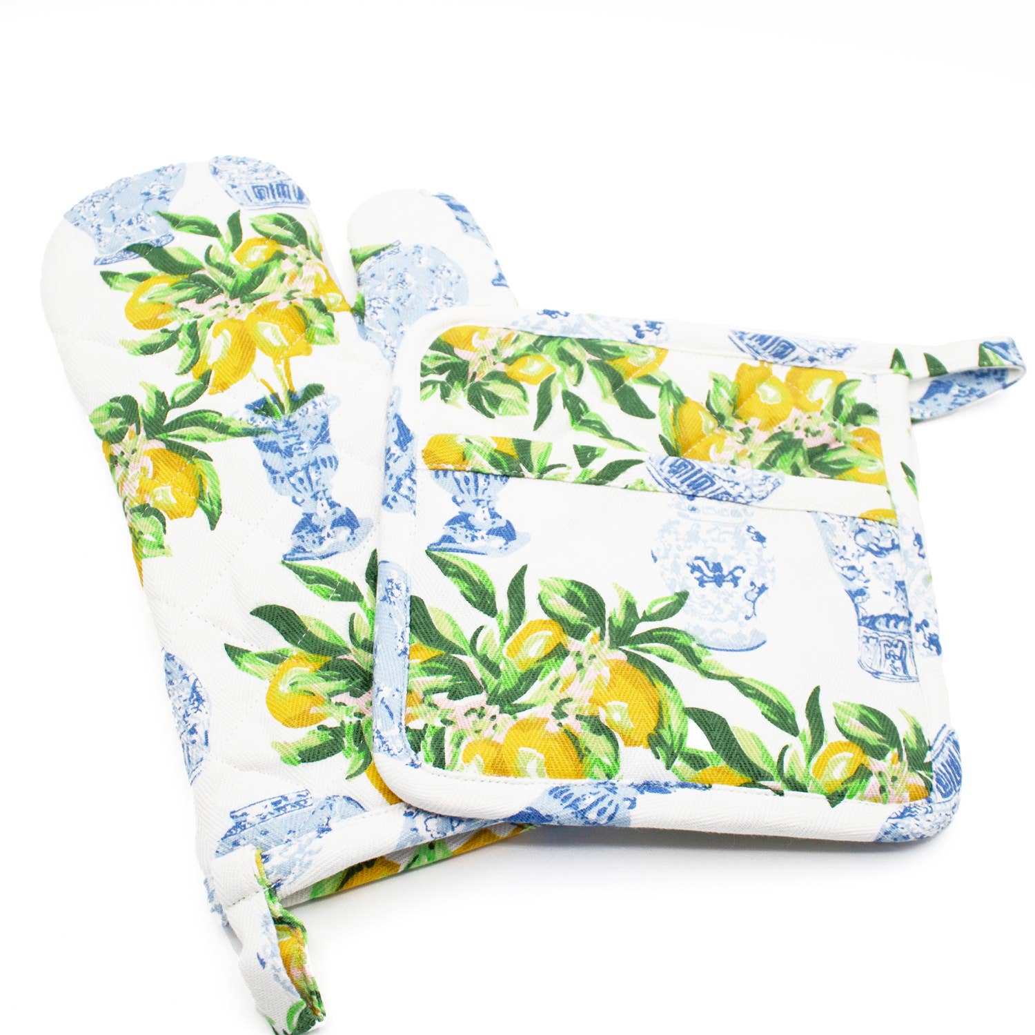 Lemon Ginger Oven Mitt Set