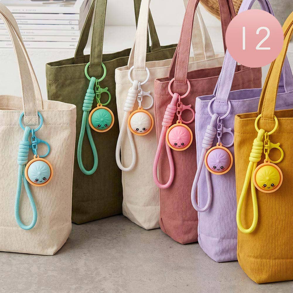Bao Bun Dumpling Bag Charm Keychain