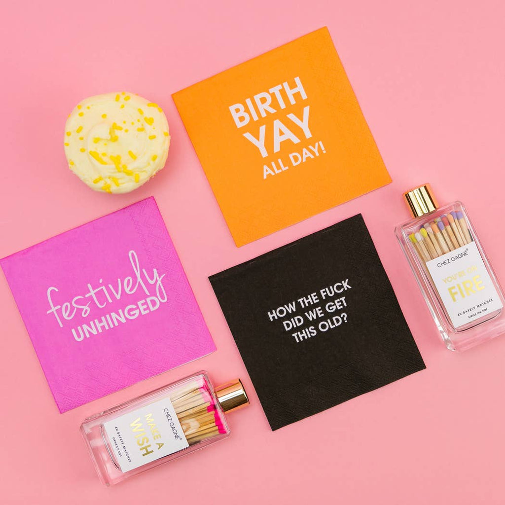 Make A Wish - Glass Bottle Safety Matches, Birthday Gift