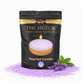 Lavender - Pearled Sand Wax Candle-Light Purple