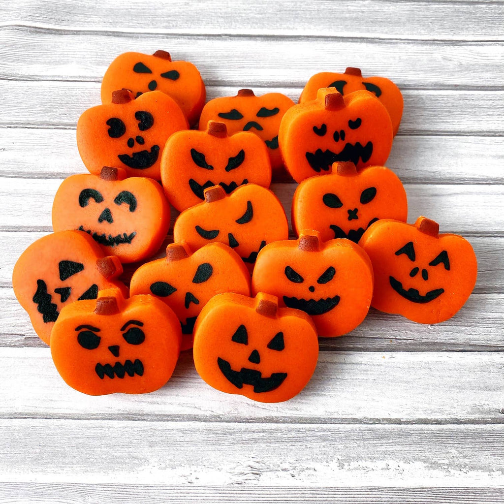 Gourmet Halloween Marzipan Jack-o'-Lantern Candy