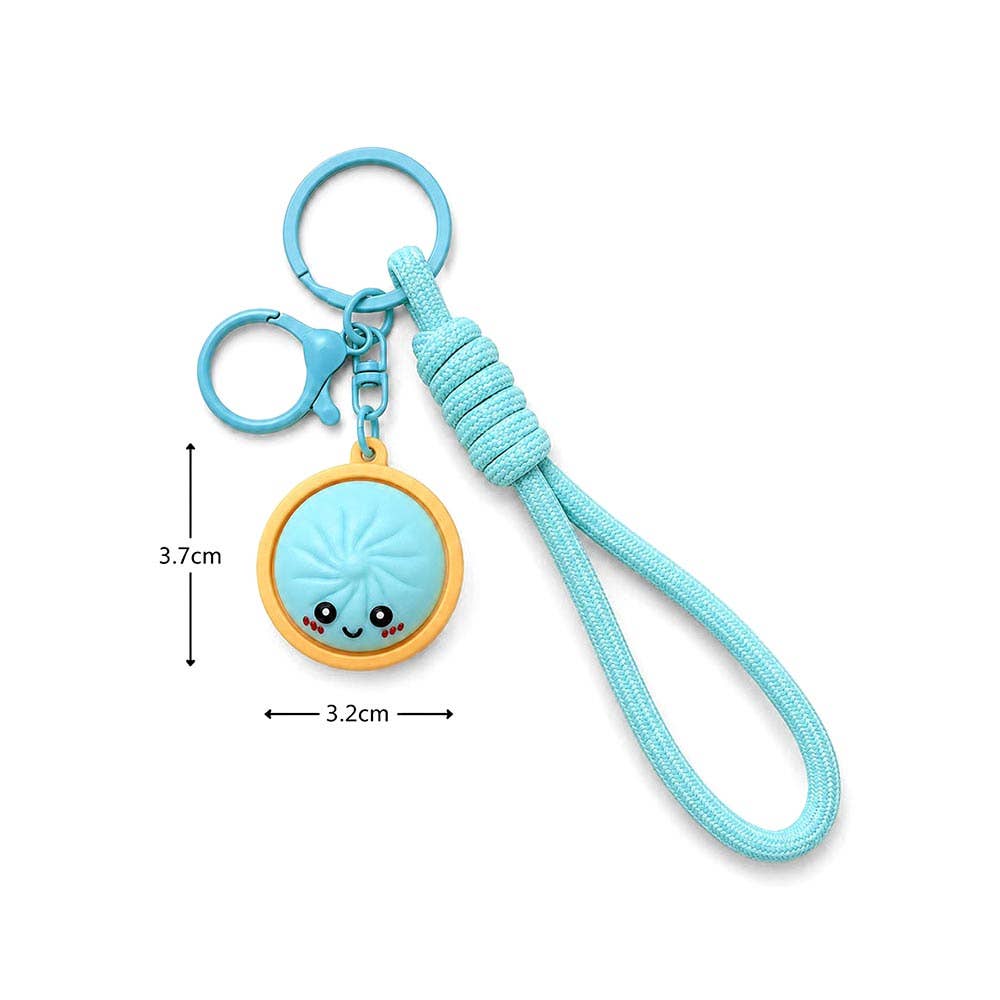 Bao Bun Dumpling Bag Charm Keychain