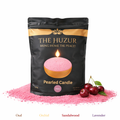 Cherry- Pearled Sand Wax Candle -Cherry Pink
