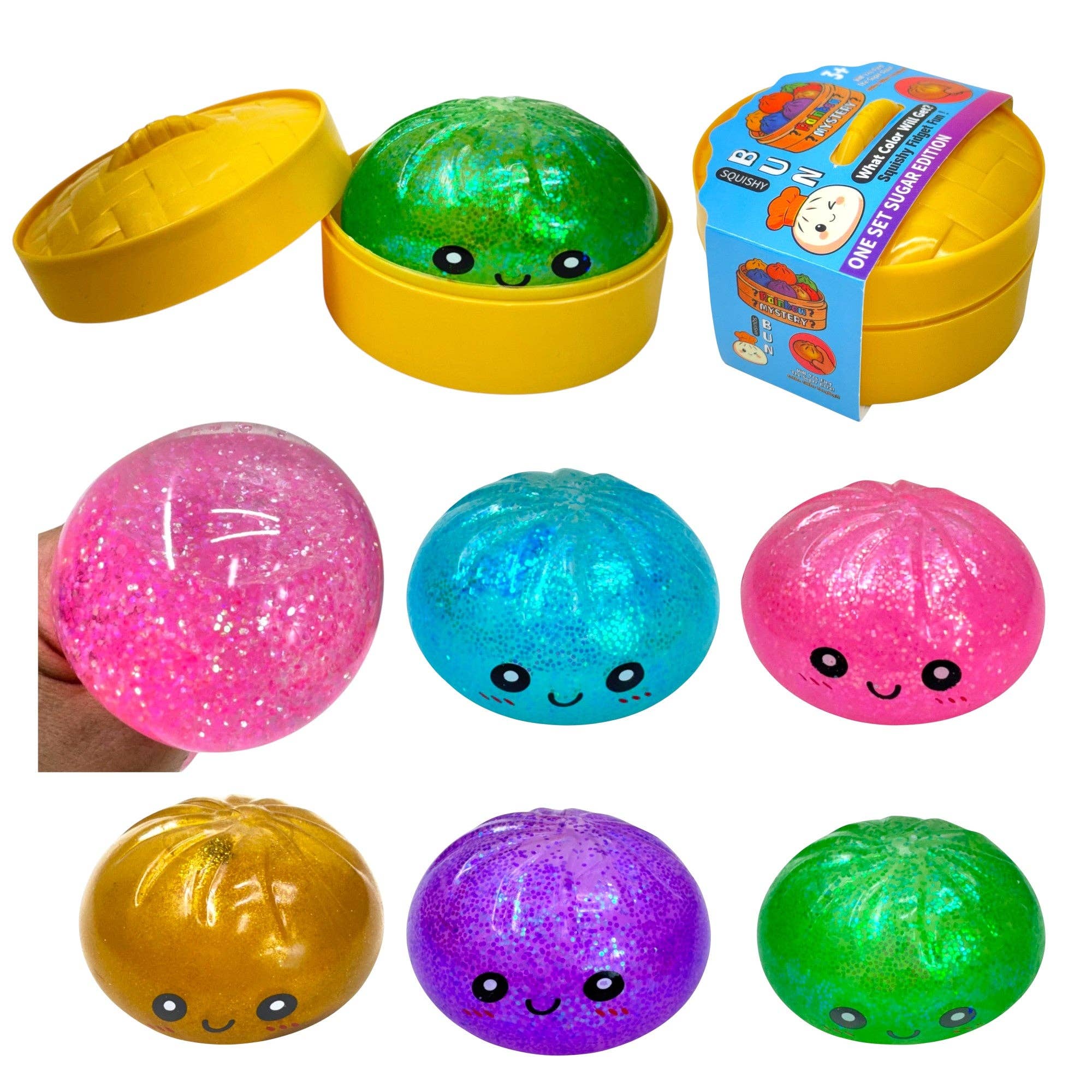 Glitter Squishy Dumpling Toy