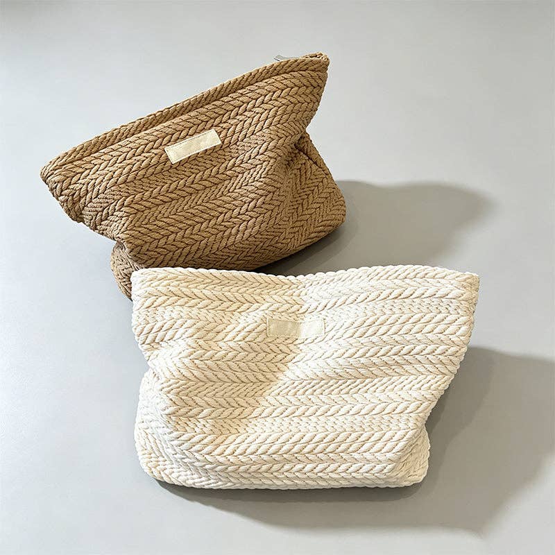 Canvas Pouch: Khaki / One Size