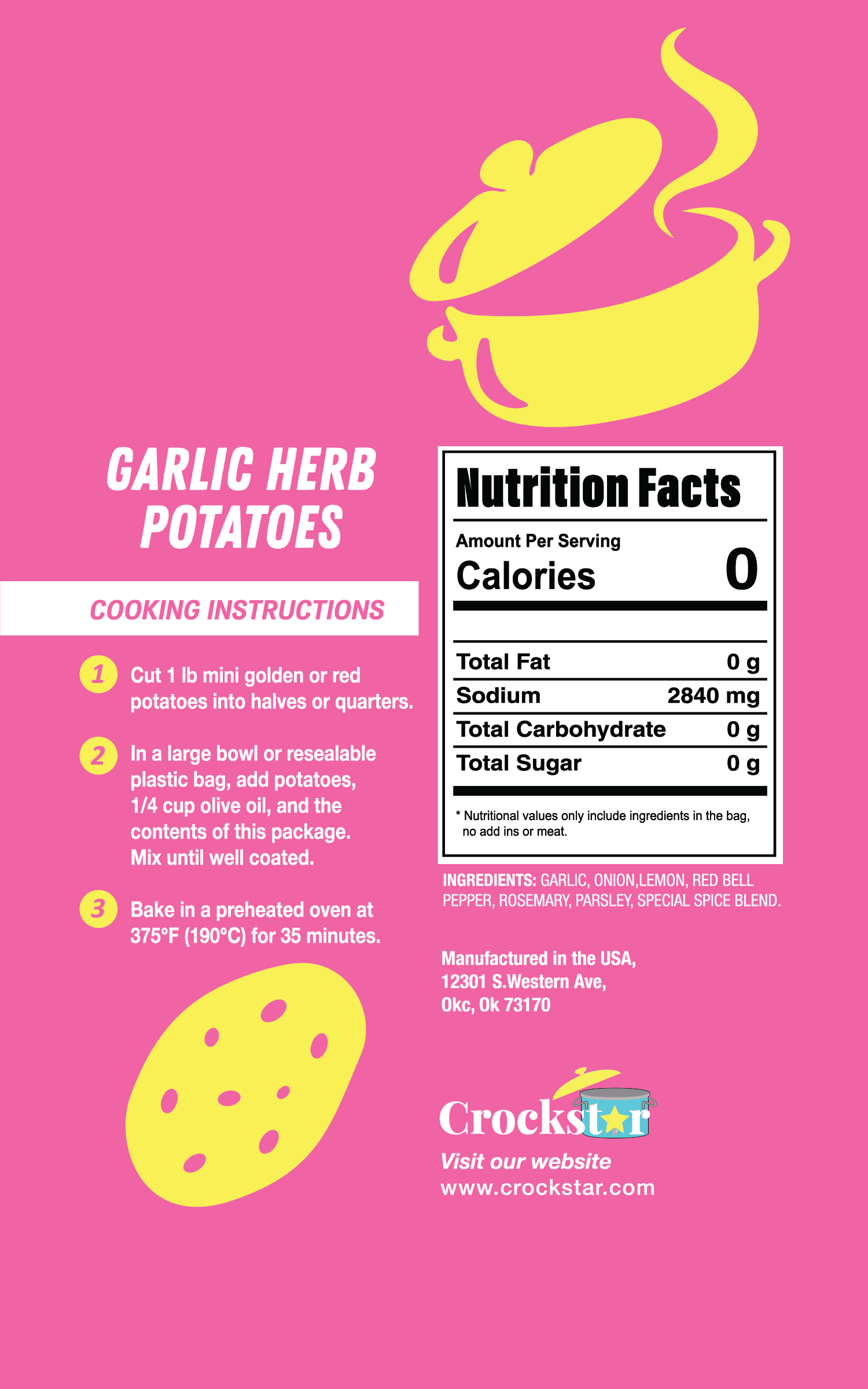 Garlic Herb Potatoes