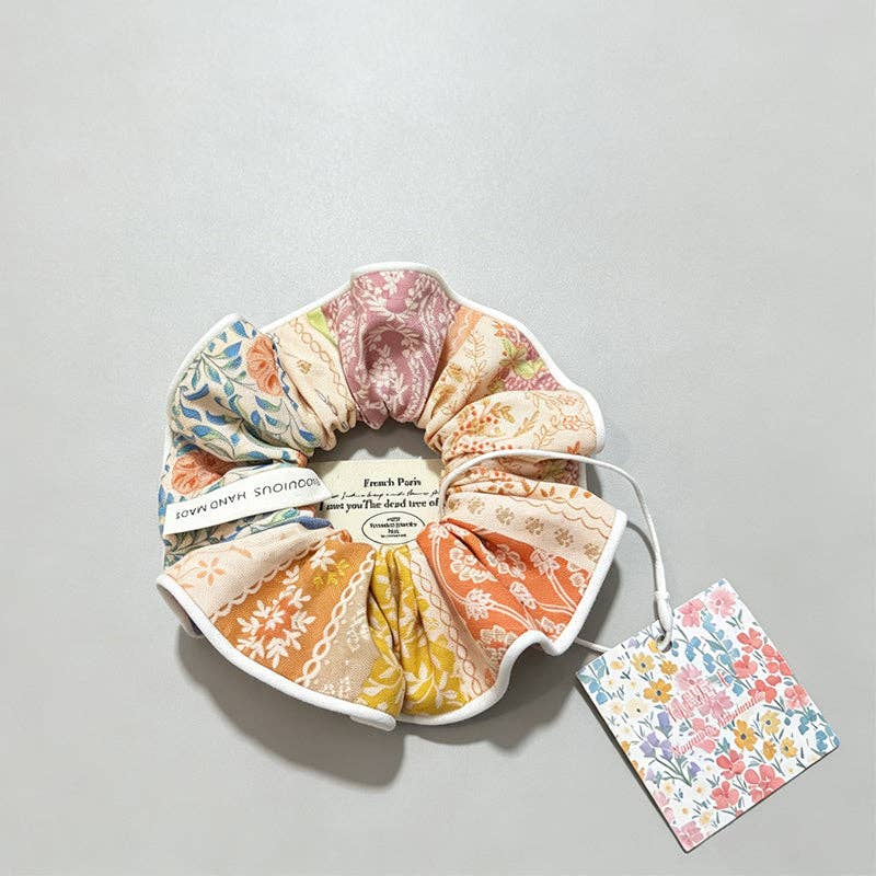 Patchwork Scrunchie: Multi Color / One Size