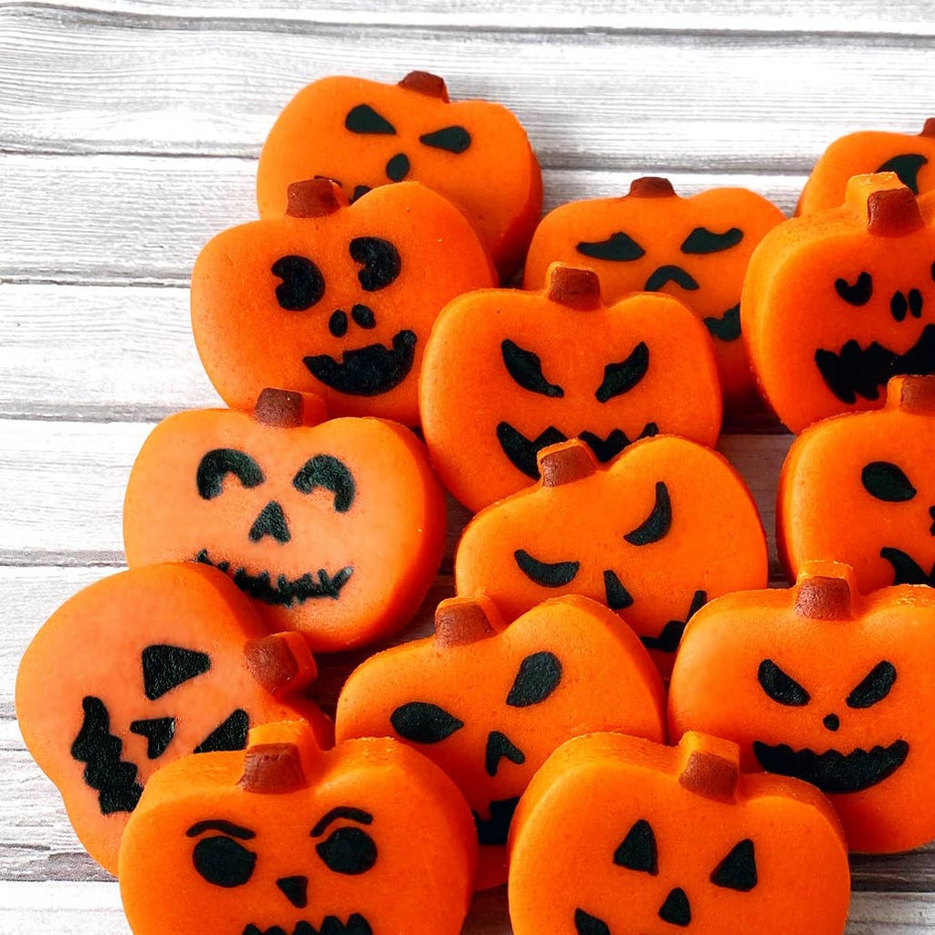Gourmet Halloween Marzipan Jack-o'-Lantern Candy