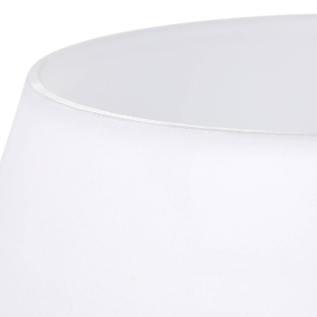 10.5" Hand-Blown Ombre Glass & Mango Wood Accent Lamp