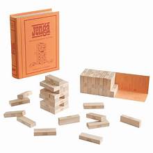 Jenga Vintage Bookshelf Classic Board Game