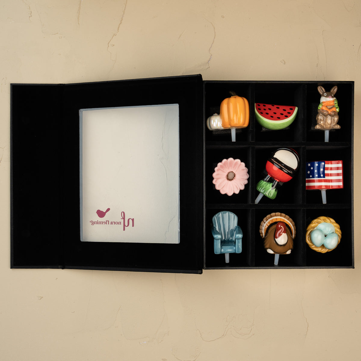 9 piece Black Keepsake Box
