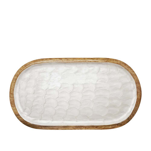Oval Footed Serving Tray