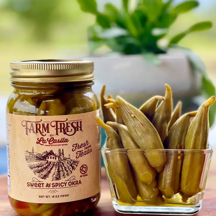 Sweet & Spicy Pickled Okra