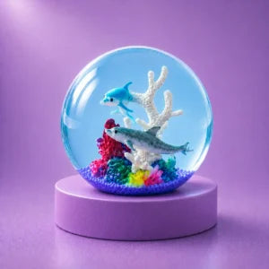 Purple Ocean Dolphin Squishy Ball