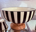 Black & White Striped Bowl